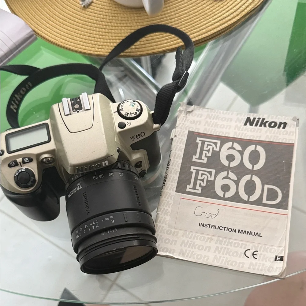 Nikon F60D Camera - Black and Cream